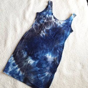 Tie-Dye Bodycon Mini Dress (S)